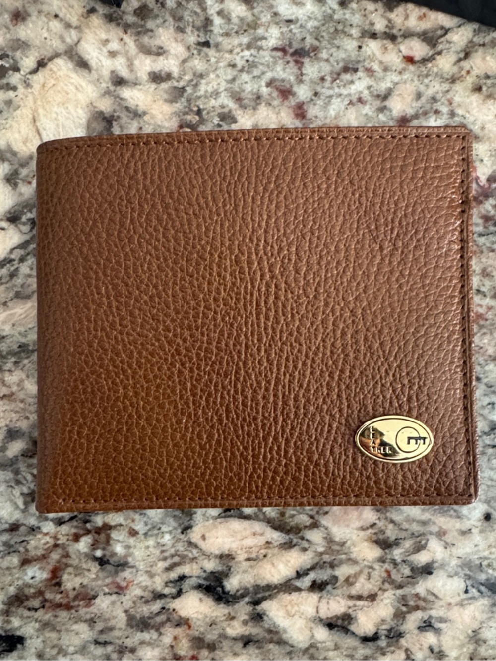 Brown Leather Bi-Fold Wallet